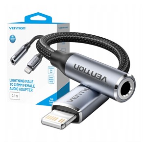 Vention Lightning male adapter 3.5mm jack 0.1m
