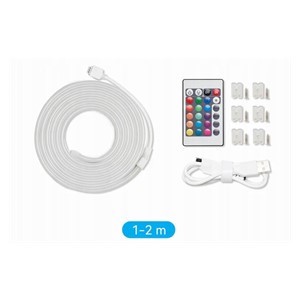 Vention Silicone Neon LED strip with remote control, 12V, 2m