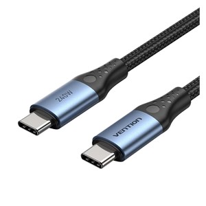 Vention USB 2.0 5A 240W 1m BLACK USB-C to C cable
