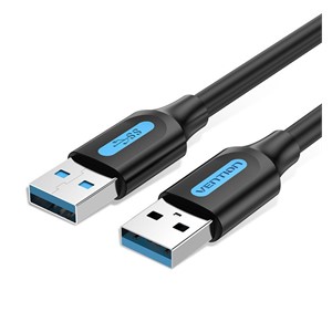 Vention USB 3.0 A Male to A Male Cable 0.5M Black PVC Type