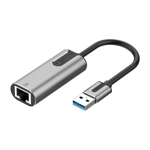 Vention USB 3.0-A to Gigabit Ethernet Adapter Gray 0.15M Aluminum Alloy Type