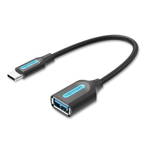 Vention USB 3.1(Gen 1) C Male to A Female OTG Cable 0.15M Black PVC Type
