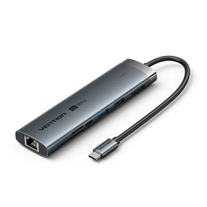 Vention USB-C 8-in-1 4K 60Hz 100W docking station