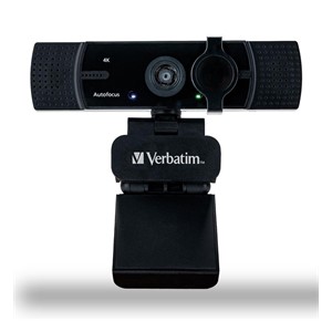 Verbatim 49580 webcam 3840 x 2160 pixels USB 2.0 Black