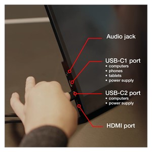 Verbatim 49593 computer monitor 43.9 cm (17.3) 1920 x 1080 pixels Full HD LCD Touchscreen Black