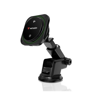Verbatim Charge 'n' Drive Qi2 Magnetic Wireless Car Charger RGB