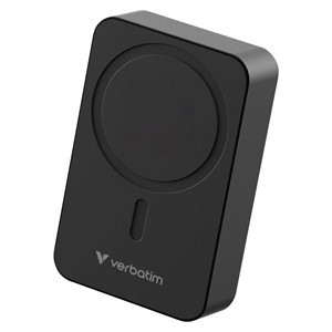 Verbatim Charge 'n' Go Essentials Power Bank Magnetic Wireless 20000 mAh Black