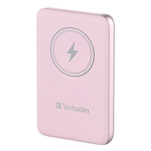 Verbatim Charge 'n' Go Magnetic Wireless Power Bank 10000mAh Pink