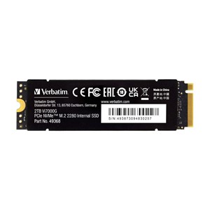 Verbatim Vi7000G PCIe NVMe M.2 SSD 2TB The Ultimate Gaming Solution