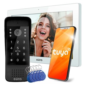 VIDEO INTERCOM EURA VDP-86A3 - monitor 10 white TUYA