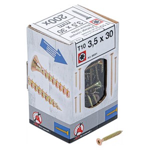 BGS Višenamjenski vijci | T profil (za Torx) T10 | 3,5 x 30 mm | 200 kom.