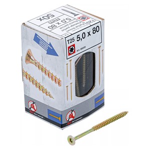 BGS Višenamjenski vijci | T profil (za Torx) T25 | 5,0 x 80 mm | 50 kom.