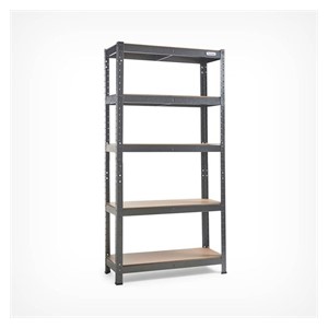 VonHaus 1.5m 5-shelf HAMMERITE shelving unit