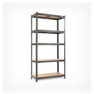 VonHaus 1.8m 5-shelf HAMMERITE shelving unit