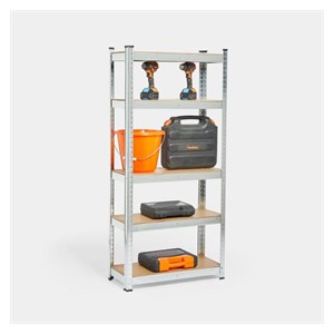 VonHaus 5-tier galvanized shelving unit 1.5m