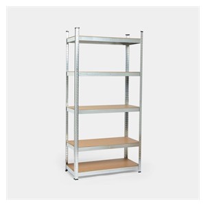 VonHaus 5-tier galvanized shelving unit 1.8m