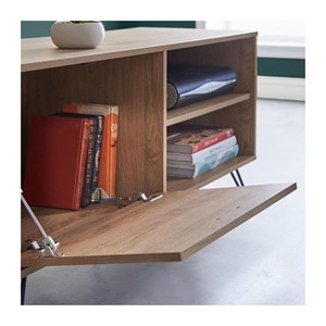 Vonhaus Capri small TV cabinet, oak