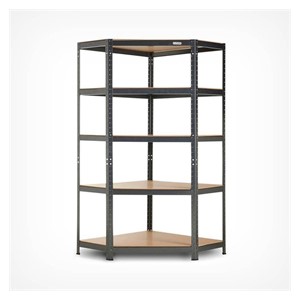 VonHaus corner shelf unit with 5 shelves