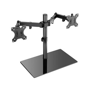 VonHaus double desktop holder up to 27 diagonal with glass base