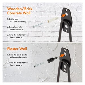 VonHaus hooks for garage tools