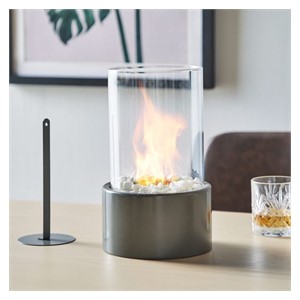 VonHaus round tabletop bioethanol fireplace