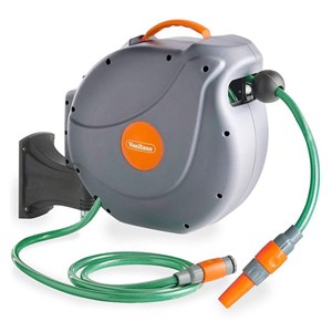 VonHaus Wall Mounted Hose Holder 20m Auto Roll-Up