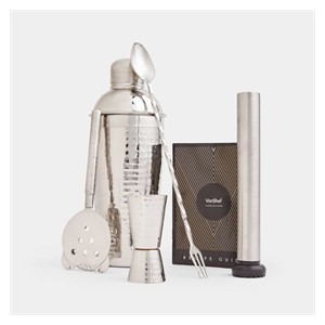 VonShef 4-piece cocktail set Hammered