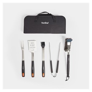 VonShef 5-piece barbecue set and storage bag