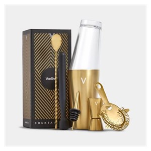 VonShef 6-piece gold cocktail set
