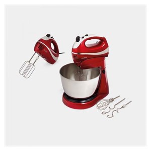 Vonshef hand /table mixer red