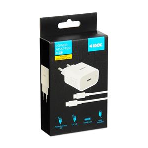 Wall charger iBOX C-39 PD20W, white 6