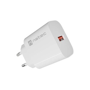 WALL CHARGER NATEC RIBERA 1X USB-A 18W WHITE