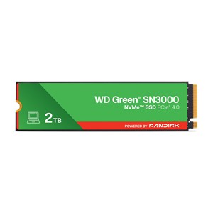 Western Digital Green WD ™ SN3000 NVMe™ SSD POWERED BY SANDISK 2 TB