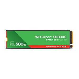 Western Digital Green WD ™ SN3000 NVMe™ SSD POWERED BY SANDISK 500 GB