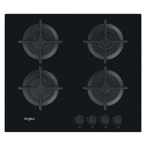 Whirlpool AKT 616 /NB hob Black Built-in 60 cm Gas 4 zone(s)