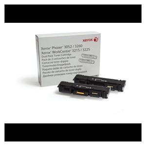 XEROX 106R02782 Dual Pack Black Toner Cartridge for Phaser /WC for 6,000 pages of black toner