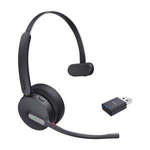 Yealink WH64 Hybrid Mono UC Headset Wireless Head-band Office /Call center Micro-USB Bluetooth Black