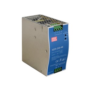 ZASILACZ IMPULSOWY NA SZYNĘ DIN MEAN WELL NDR-240-48 48V /240W /5A