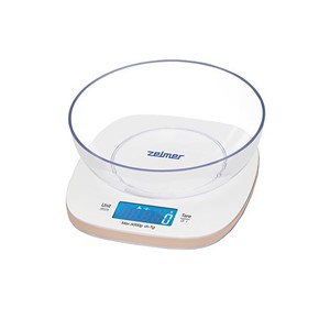 Zelmer ZKS1451 White Ivory Countertop Square Electronic kitchen scale
