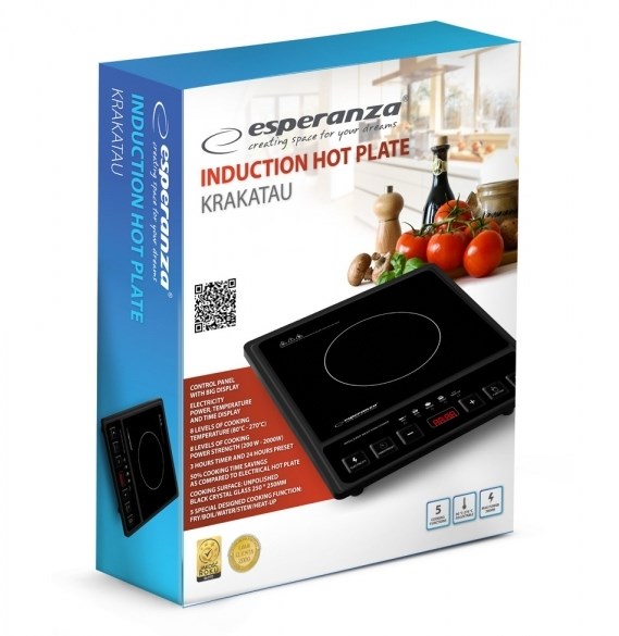 Pakiranje Esperanza EKH011 Krakatau indukcijske ploče 2000 W