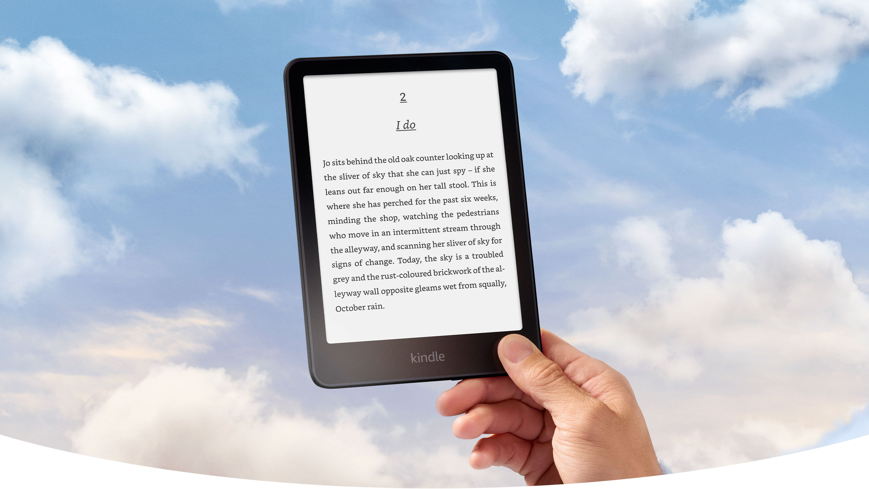 Detalj E Ink zaslona na Amazon Kindle 7 12th generation