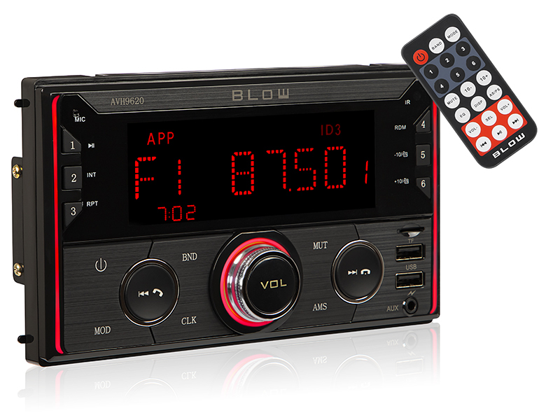 Blow AVH-9620 2DIN car radio prednja strana s RGB osvjetljenjem