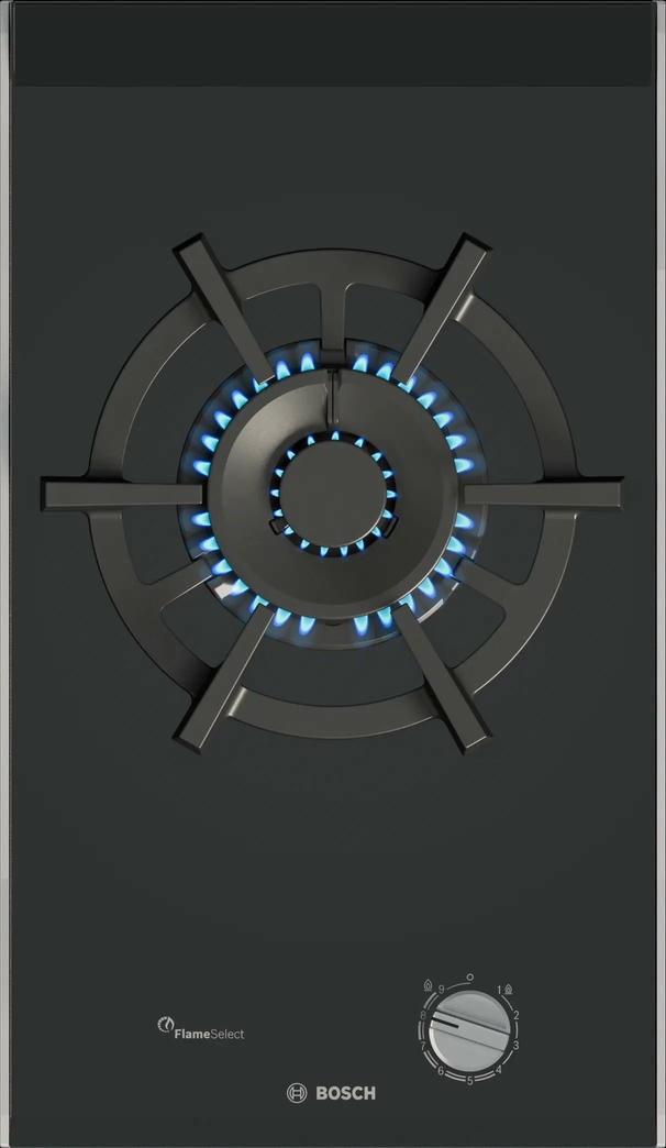 Bosch Serie 8 PRA3A6I10 plinska ploča 30 cm crna staklokeramička površina