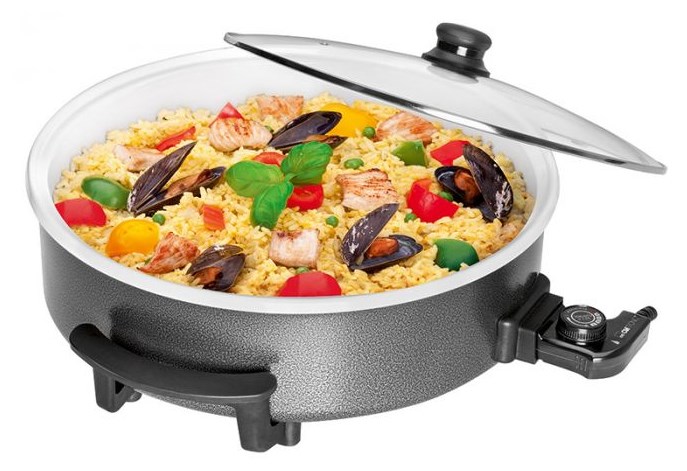 CLATRONIC PP 3570 električna keramička tava 42 cm s poklopcem