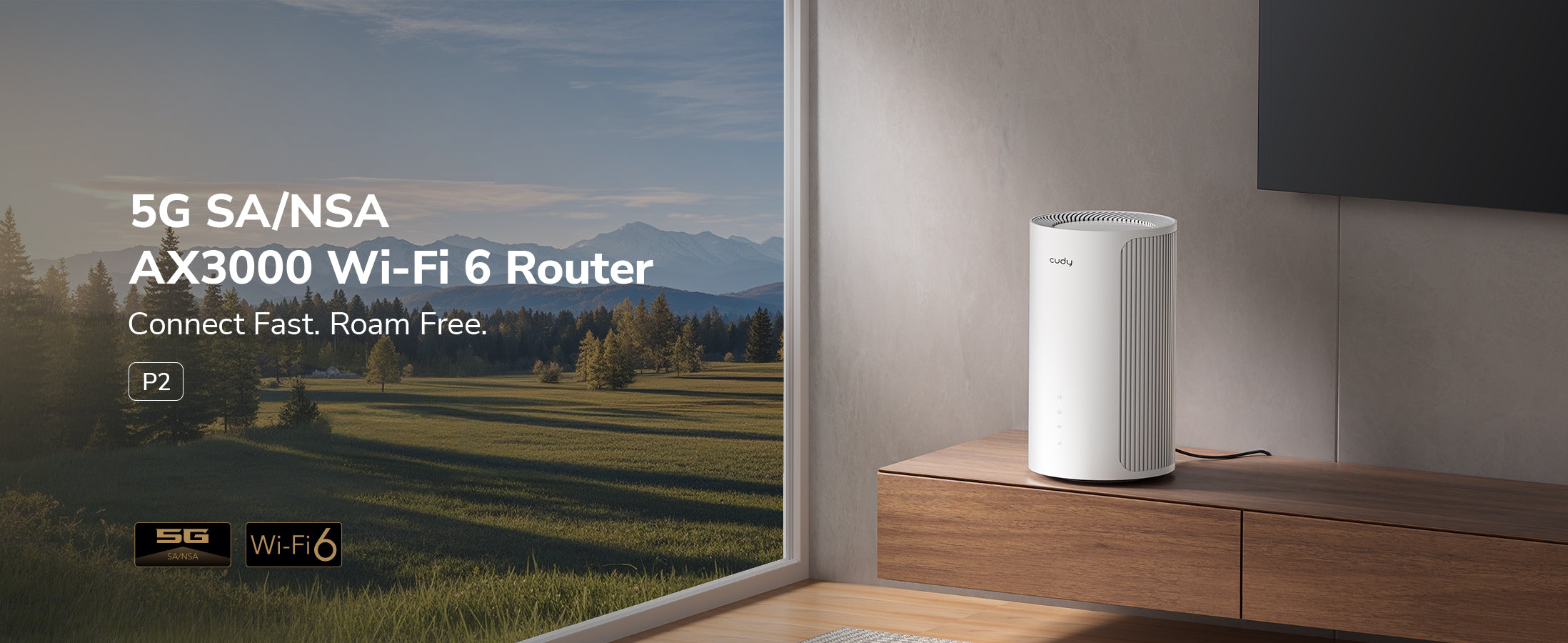 CUDY P2 5G Wi-Fi 6 AX3000 router