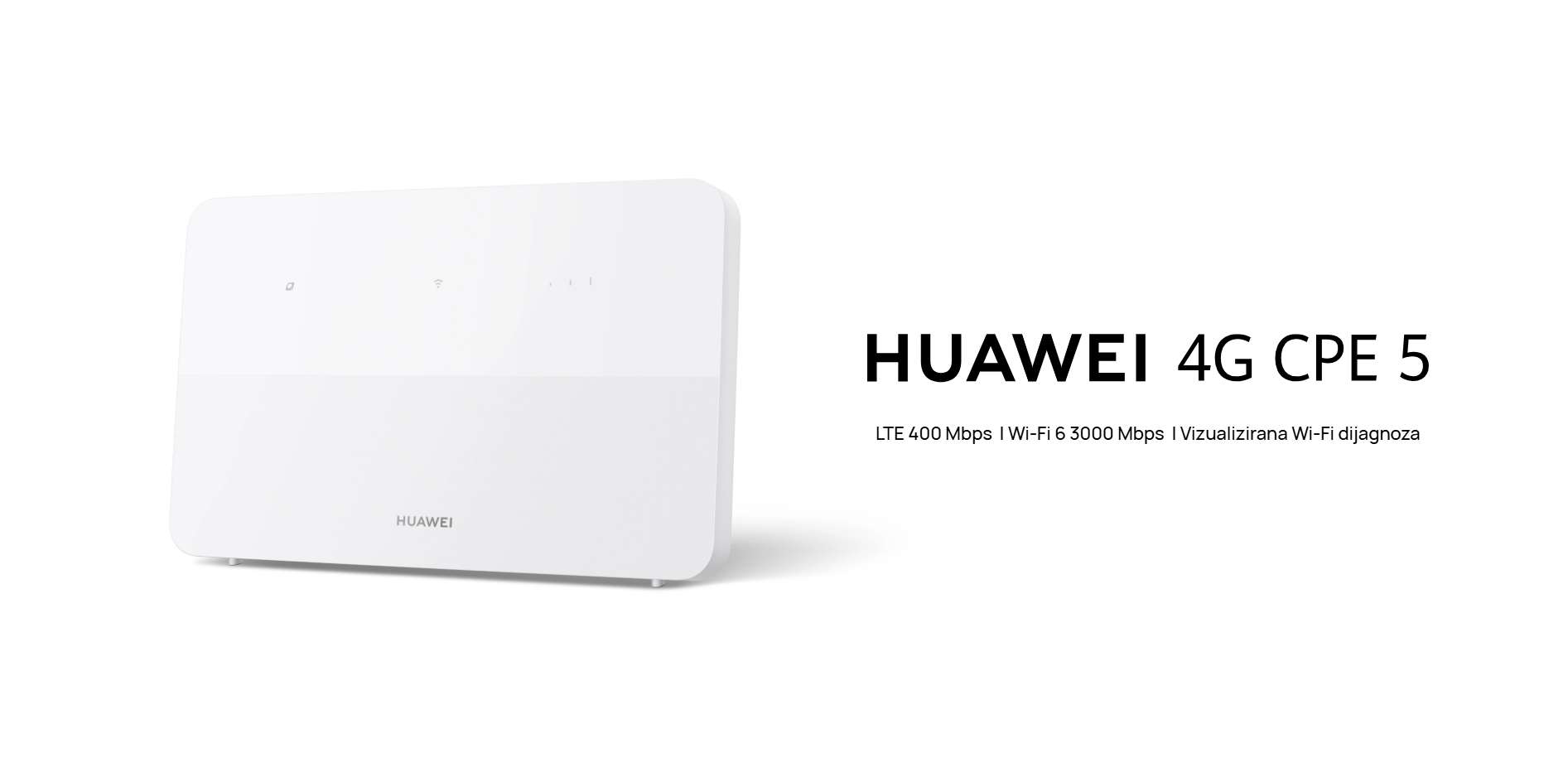 Huawei B636-336 4G CPE 5 router bijeli WiFi 6 LTE uređaj