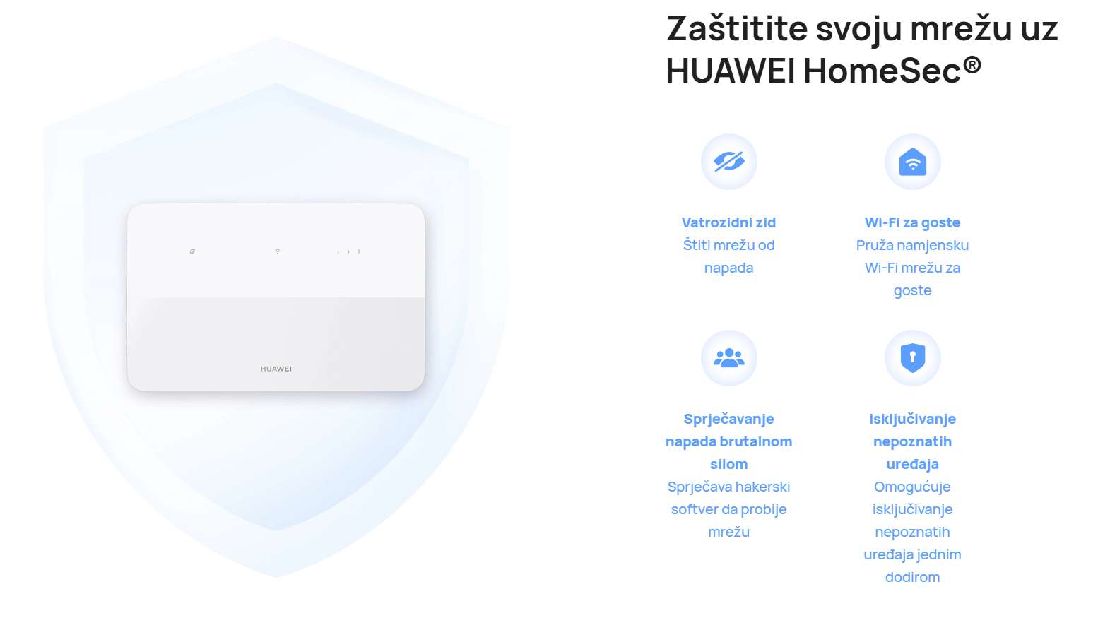Huawei HomeSec sigurnost mreže zaštita router
