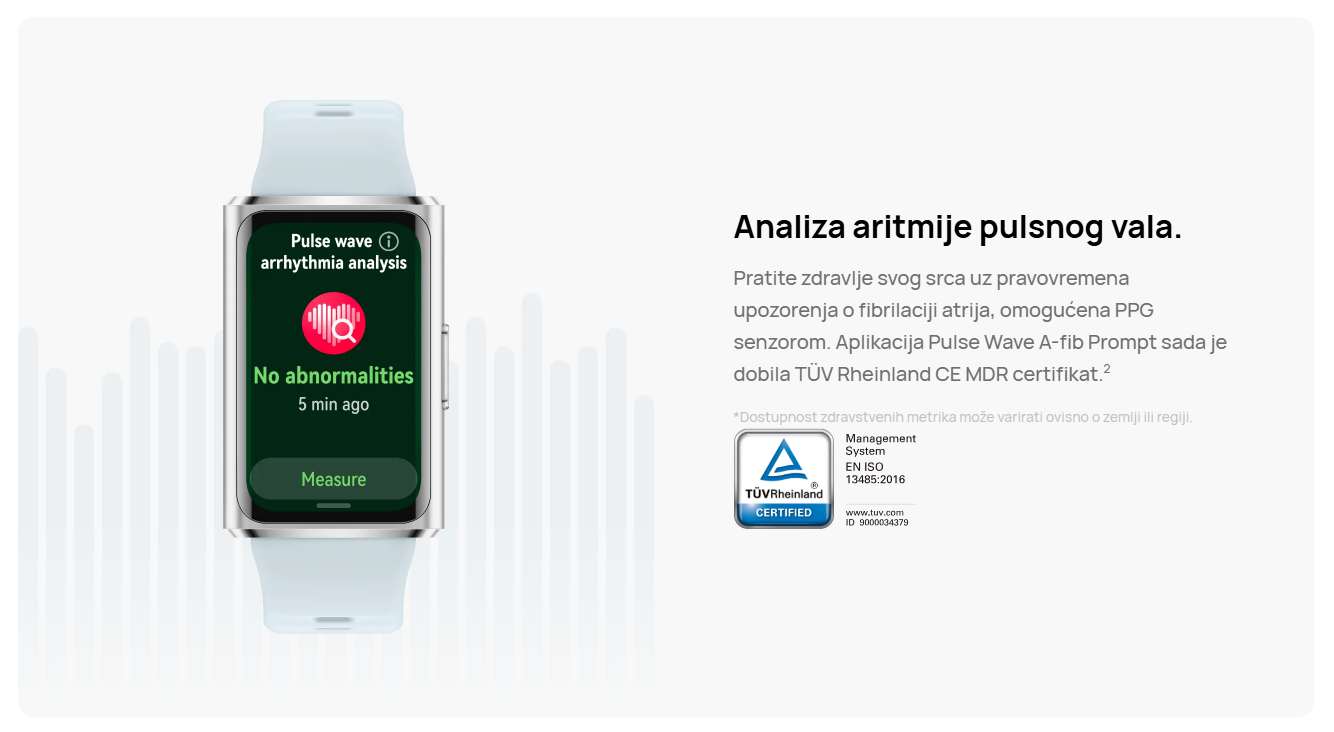 Huawei Band 11 Pro analiza aritmije