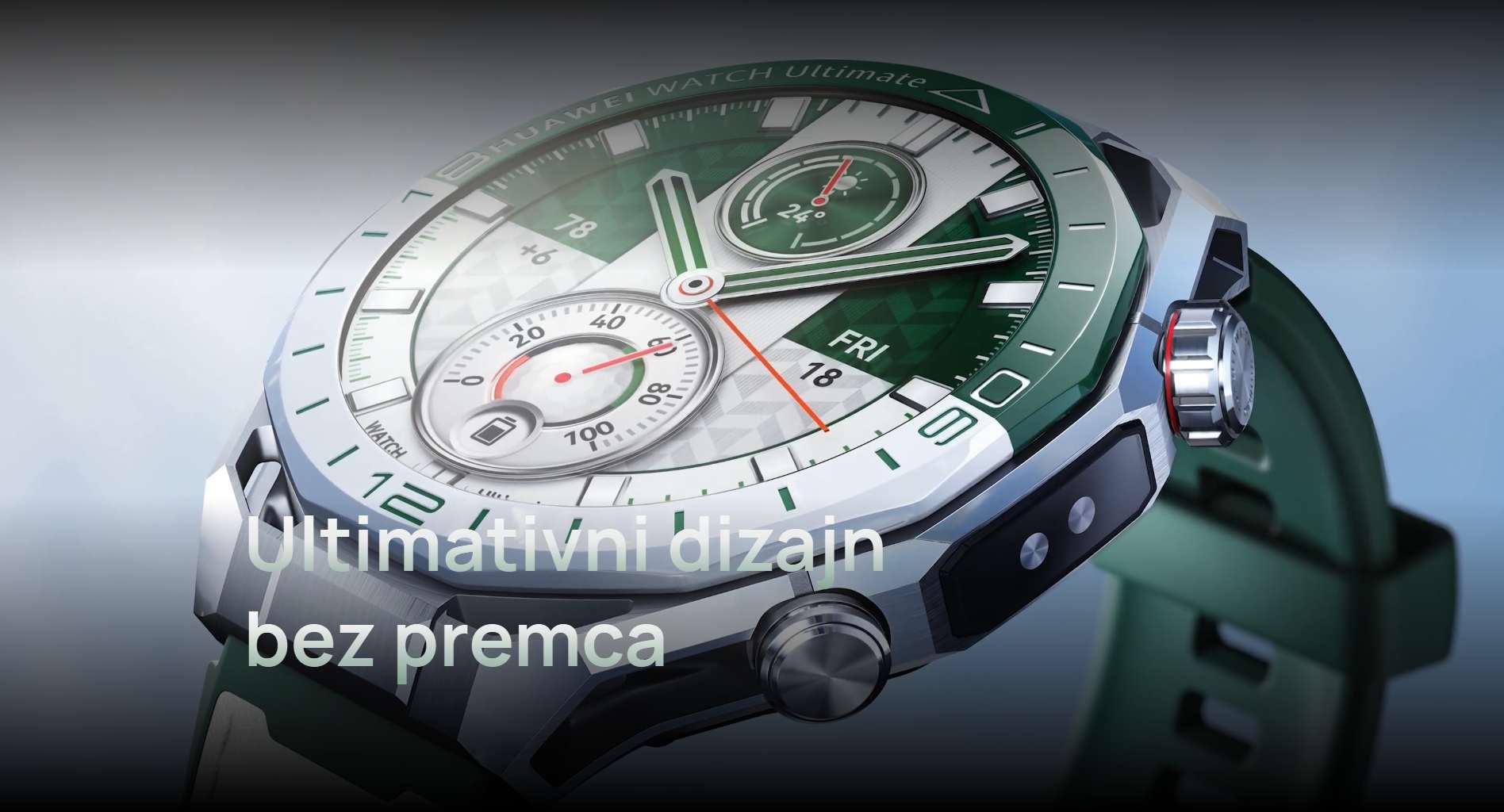 Detalj kućišta i brojčanika HUAWEI WATCH Ultimate 2