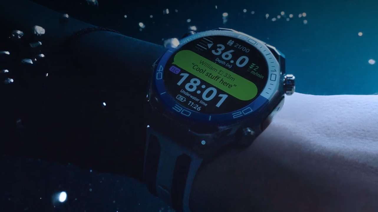 HUAWEI WATCH Ultimate 2 podvodna komunikacija i ronjenje